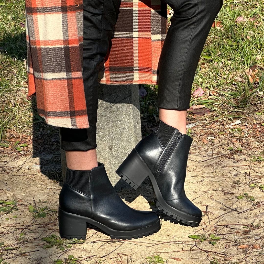 Black Lug Bottom Bootie - Carlos by Carlos Santana Shoe